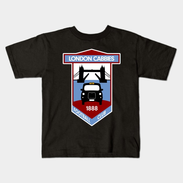 London Cabbies Football Club Kids T-Shirt by Kev Brett Designs